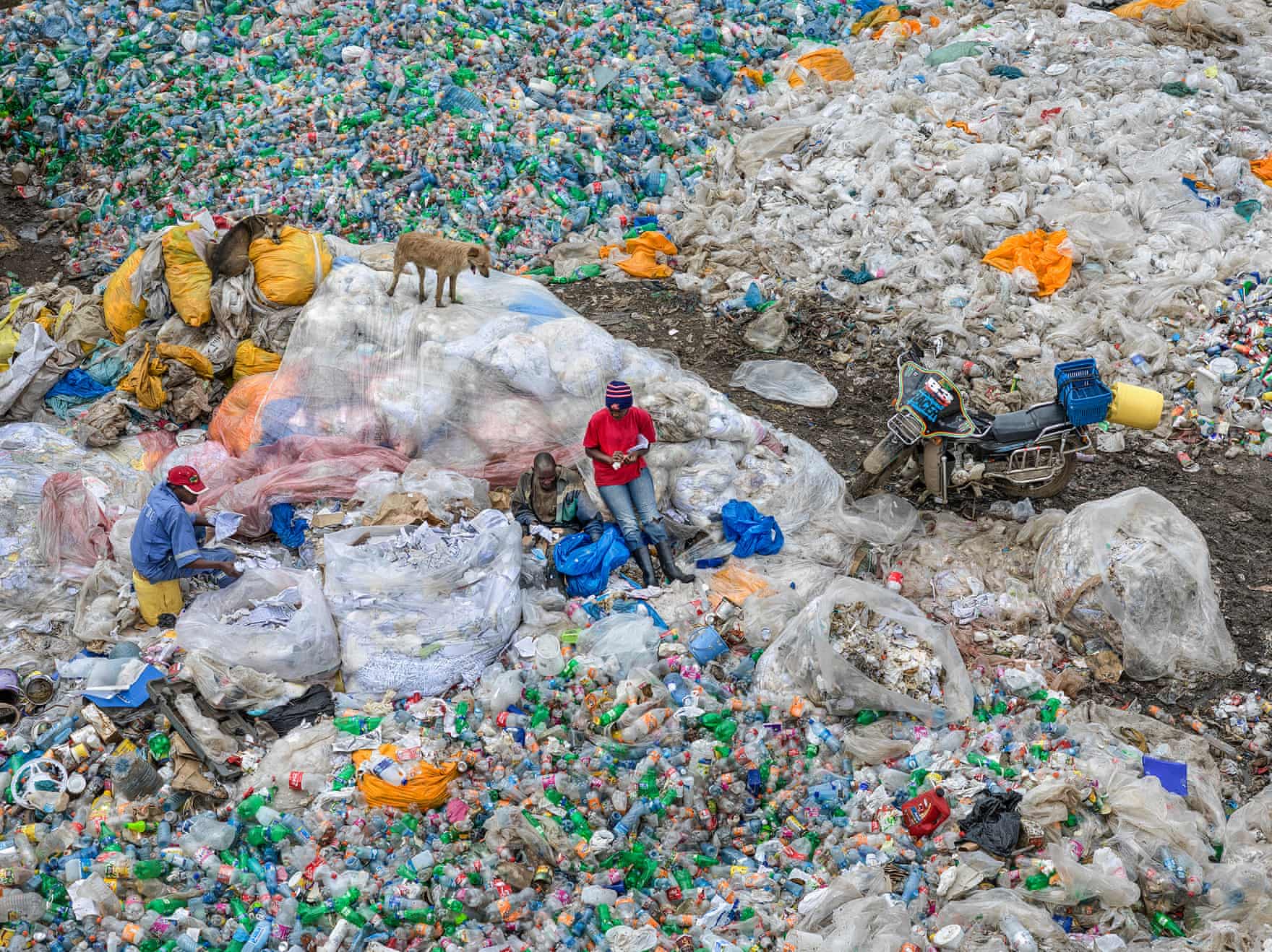 Plastic recycling banner