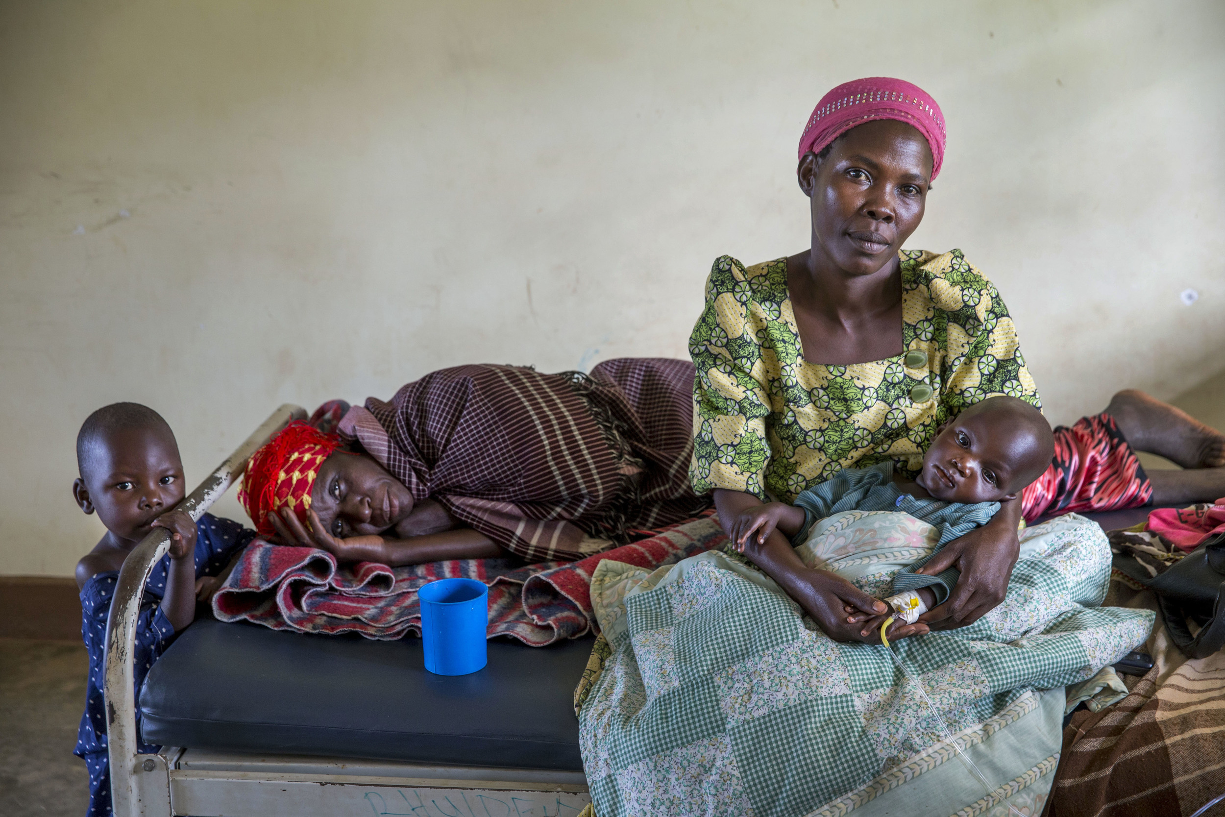 Ugandan women at clinic