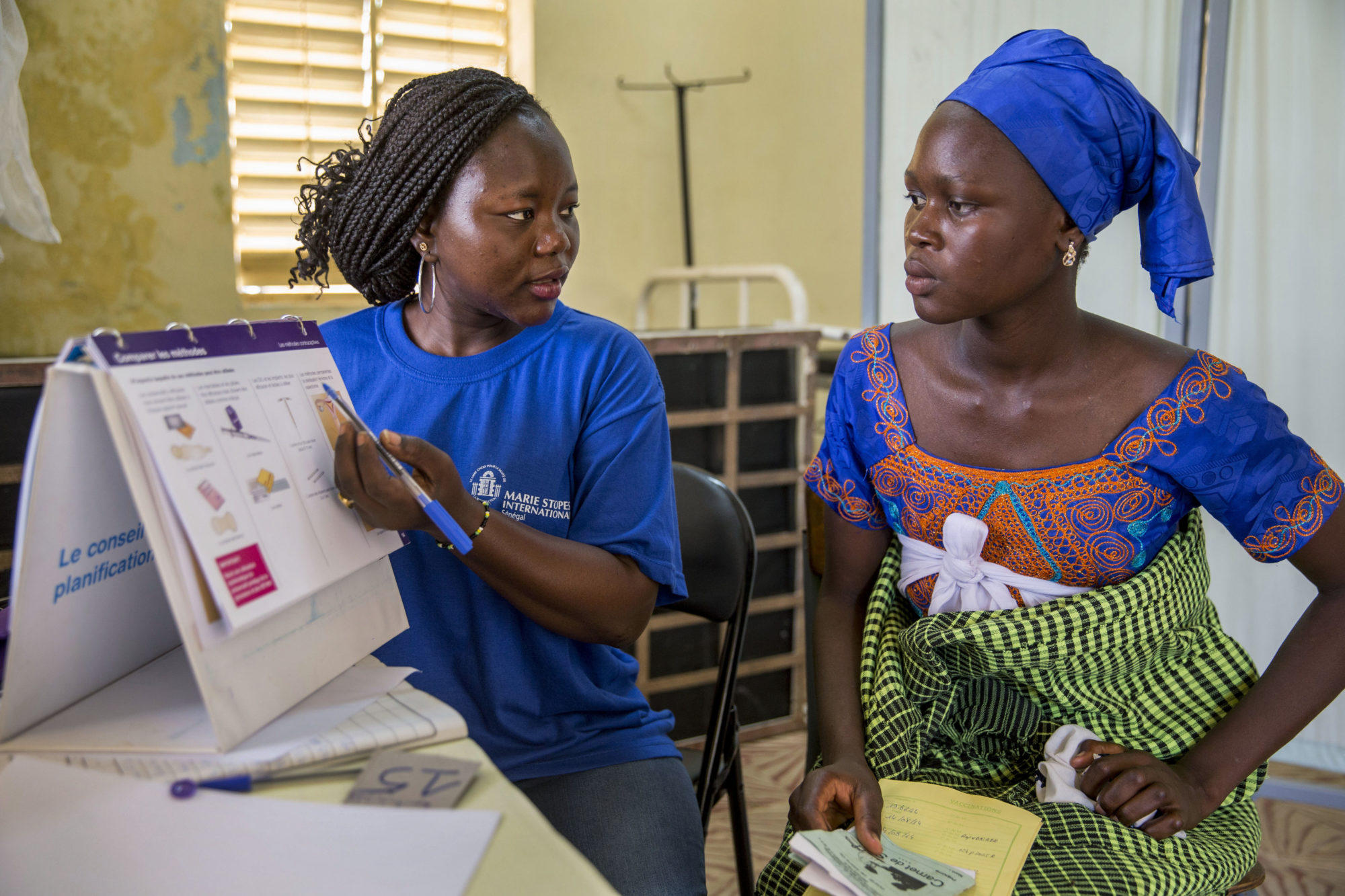 Senegalese woman learning about modern contraceptives