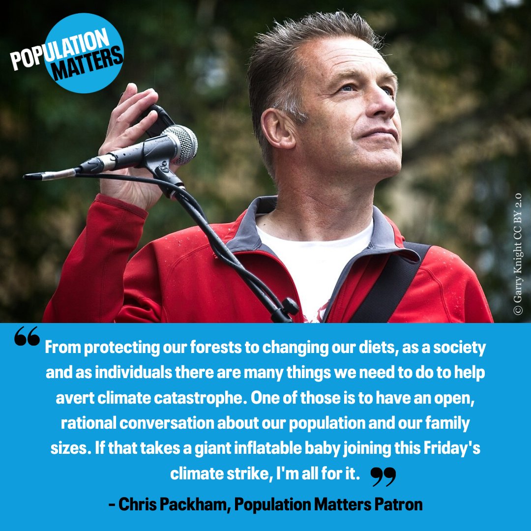 Chris Packham suports populationa ctin on climate