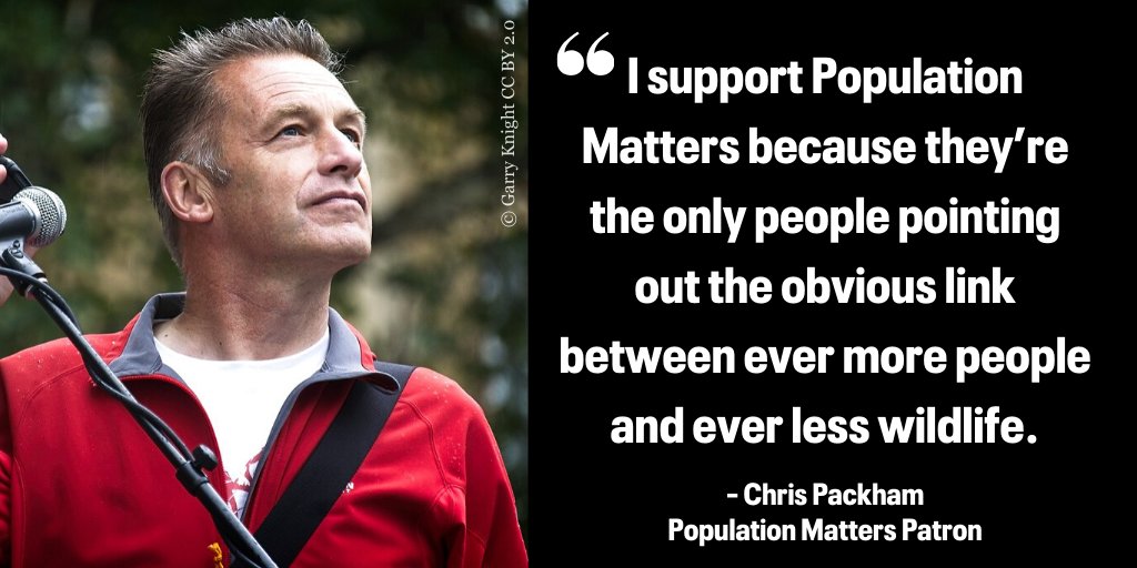 Chris Packham supports Population Matters