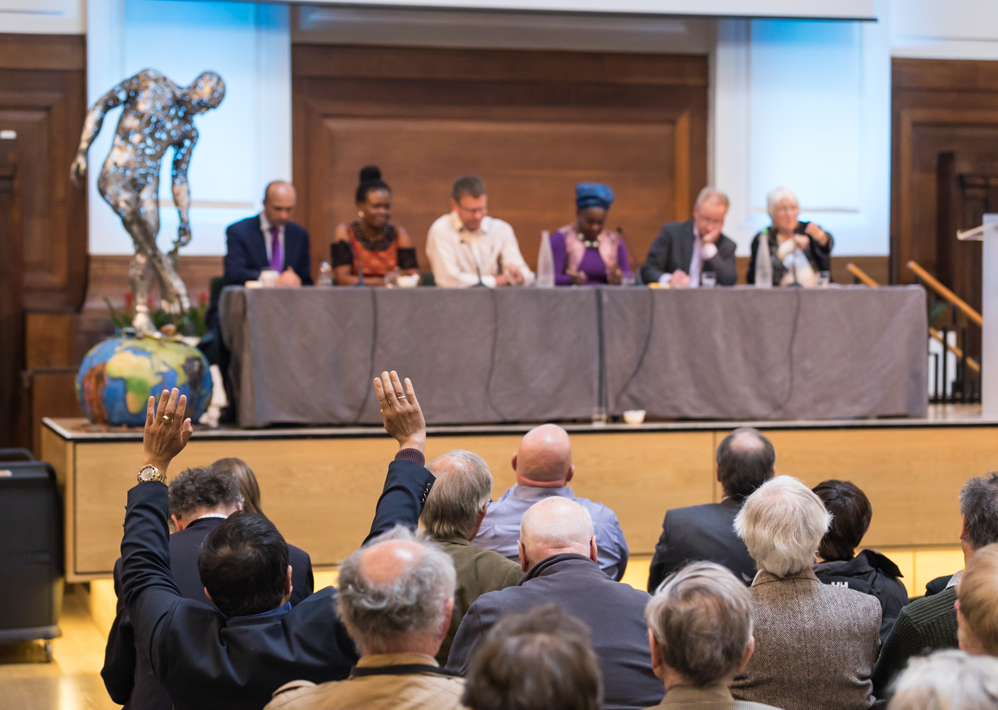 Panel and audience at Population Matters conference 2019