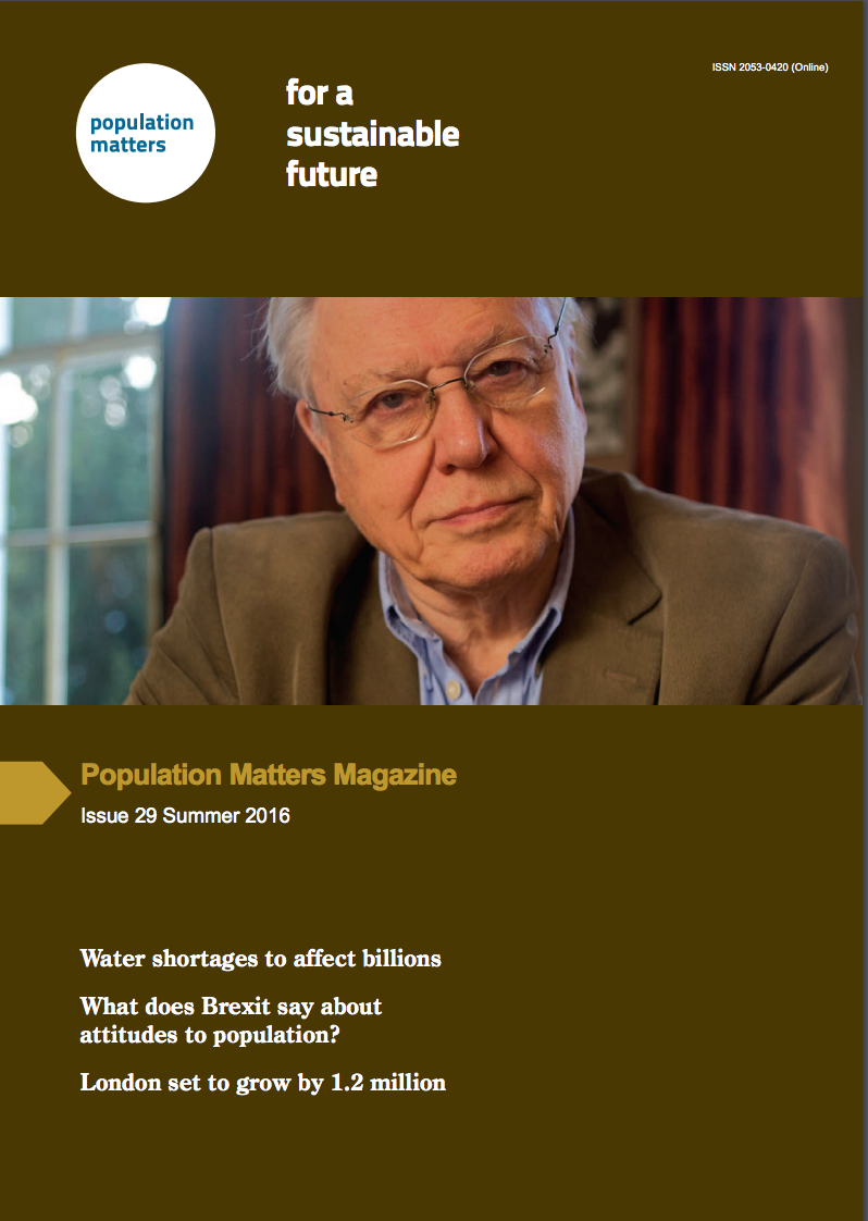 Population Matters Magazine Population Matters