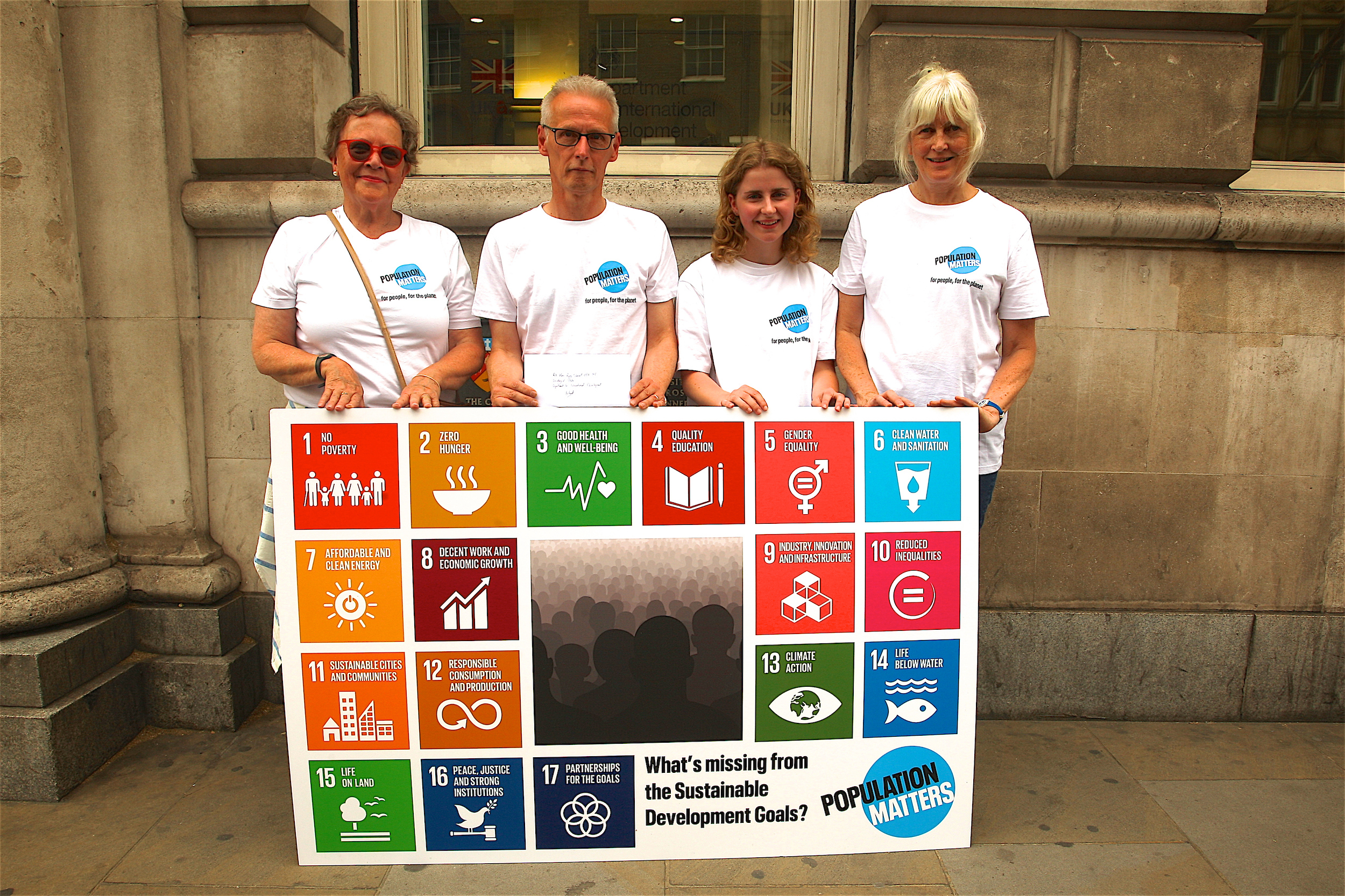 PM activists at the Department for International Development - World Population Day 2019