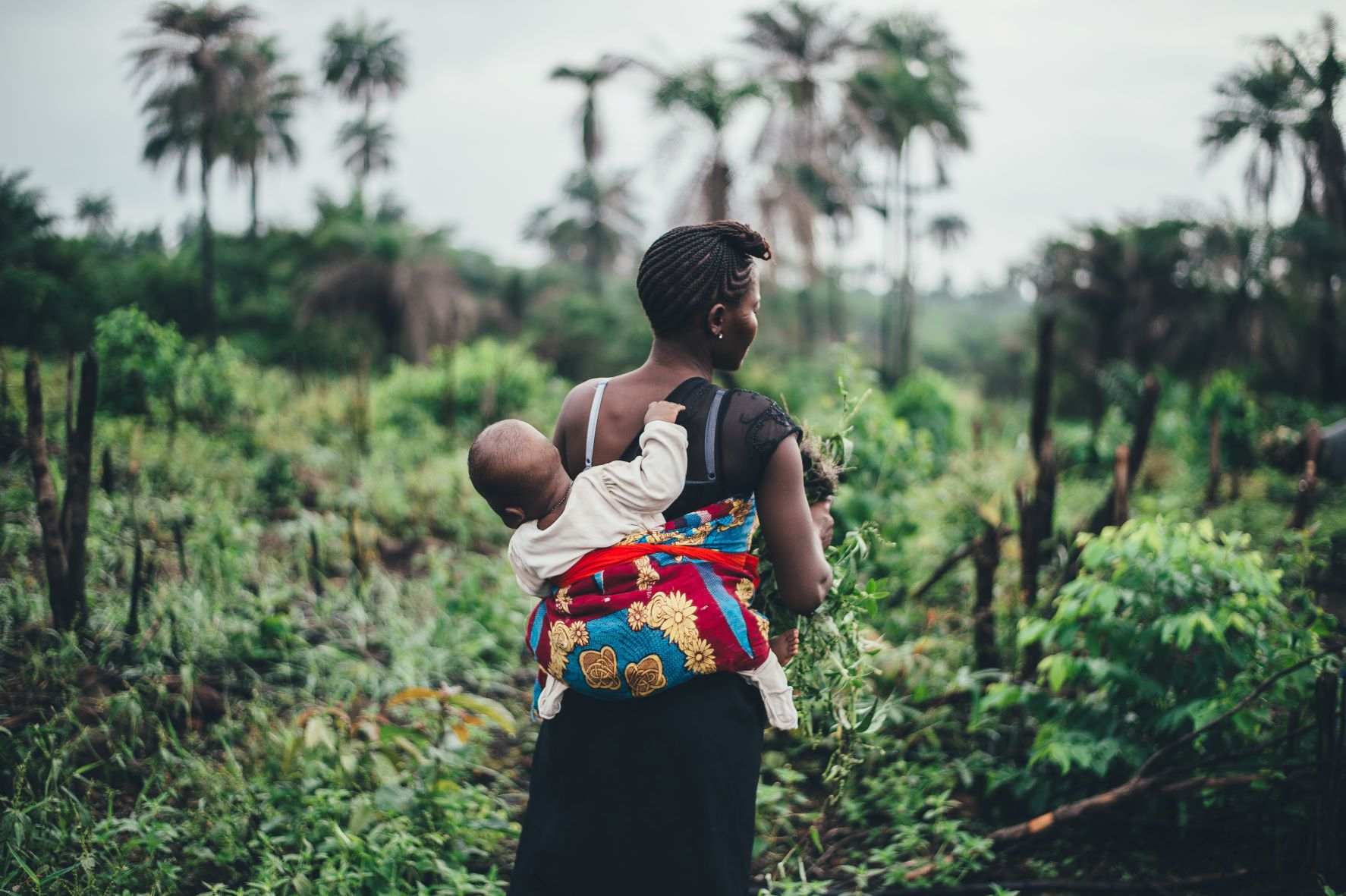 Sierra Leone woman with baby
