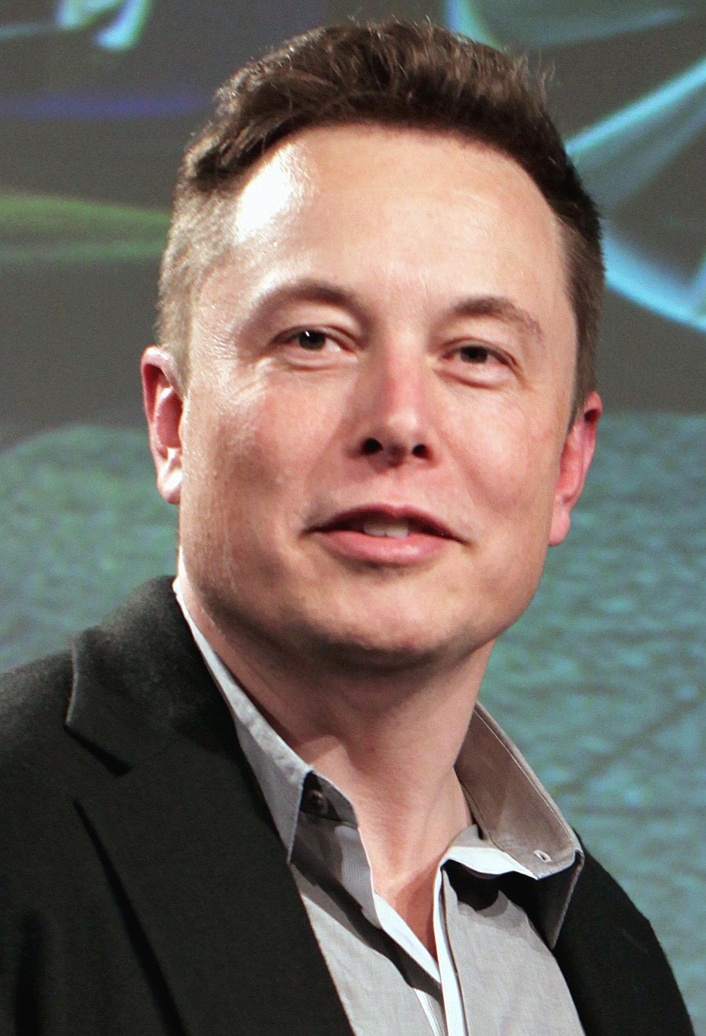 Elon Musk at the 2015 Tesla Motors annual meeting.