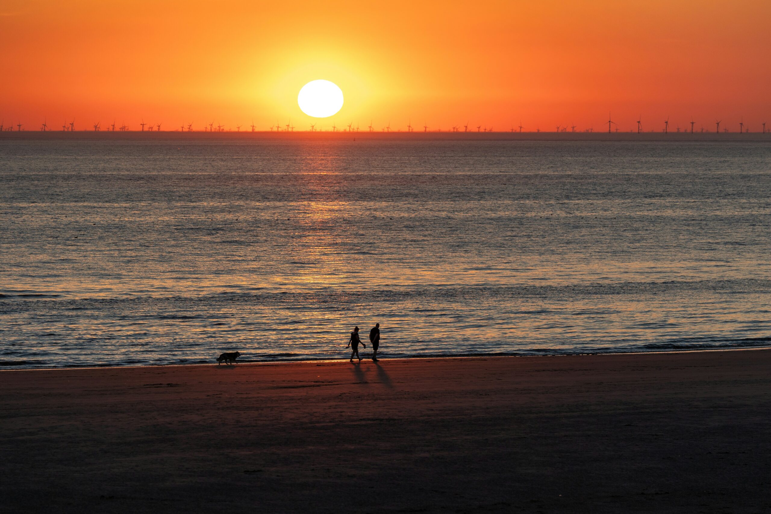 Beach at sunset