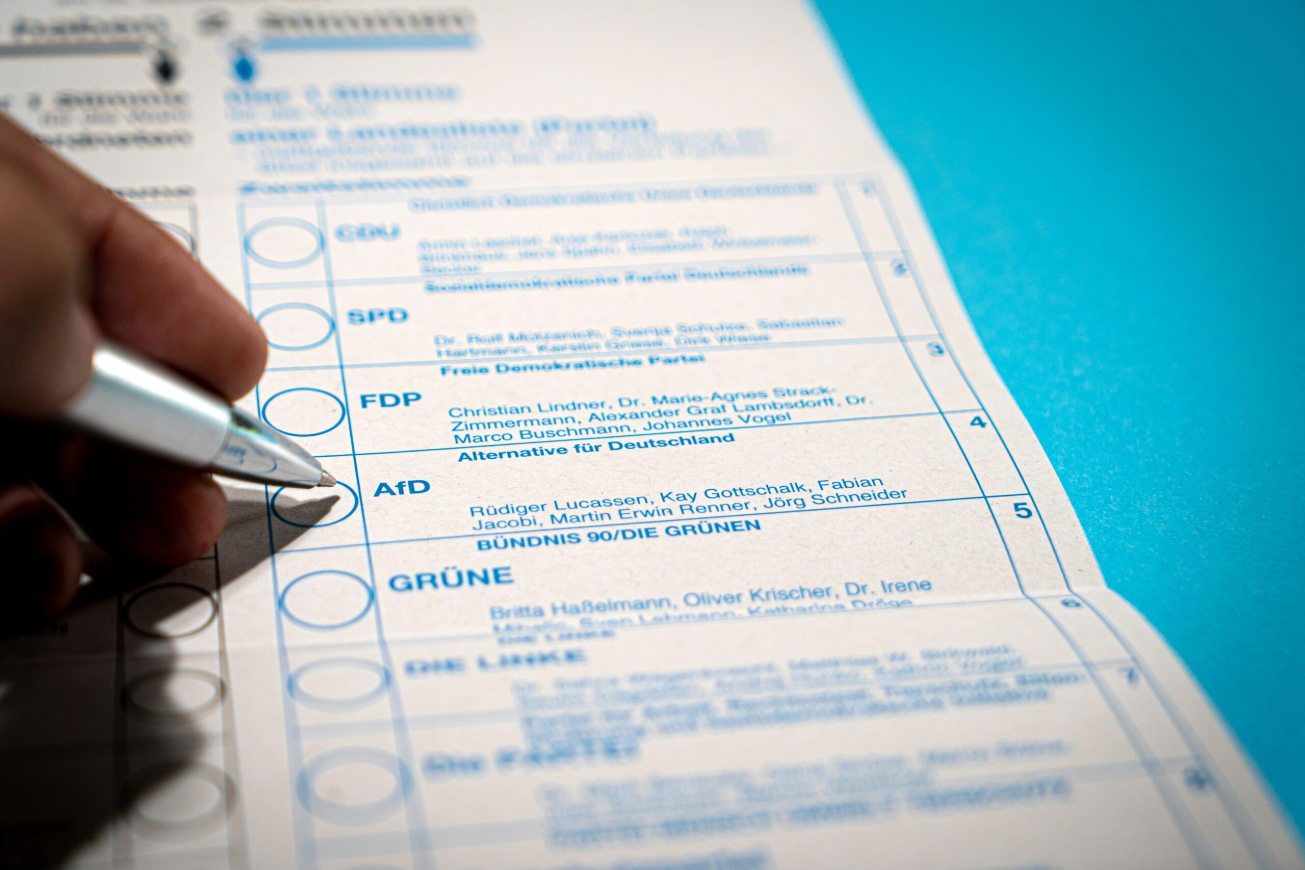 German ballot paper