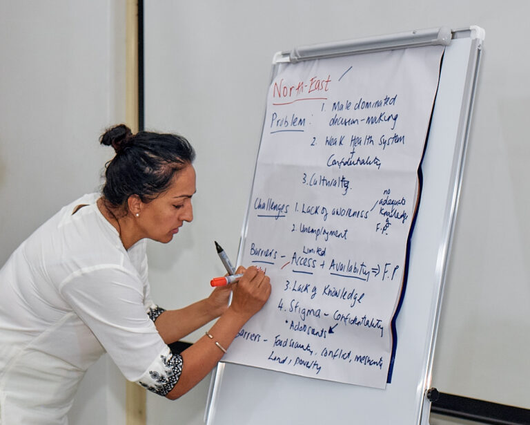 Jameen Kaur summarising findings